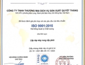 TABI FEEDER ĐẠT TIÊU CHUẨN CHẤT LƯỢNG ISO 9001:2015 VỀ SẢN XUẤT PHỄU RUNG CẤP PHÔI (PART FEEDER)